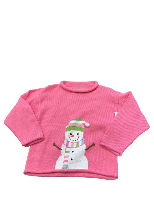Pink snowman sweater