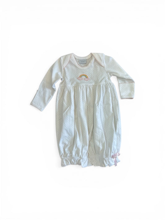 Pink dot rainbow gown