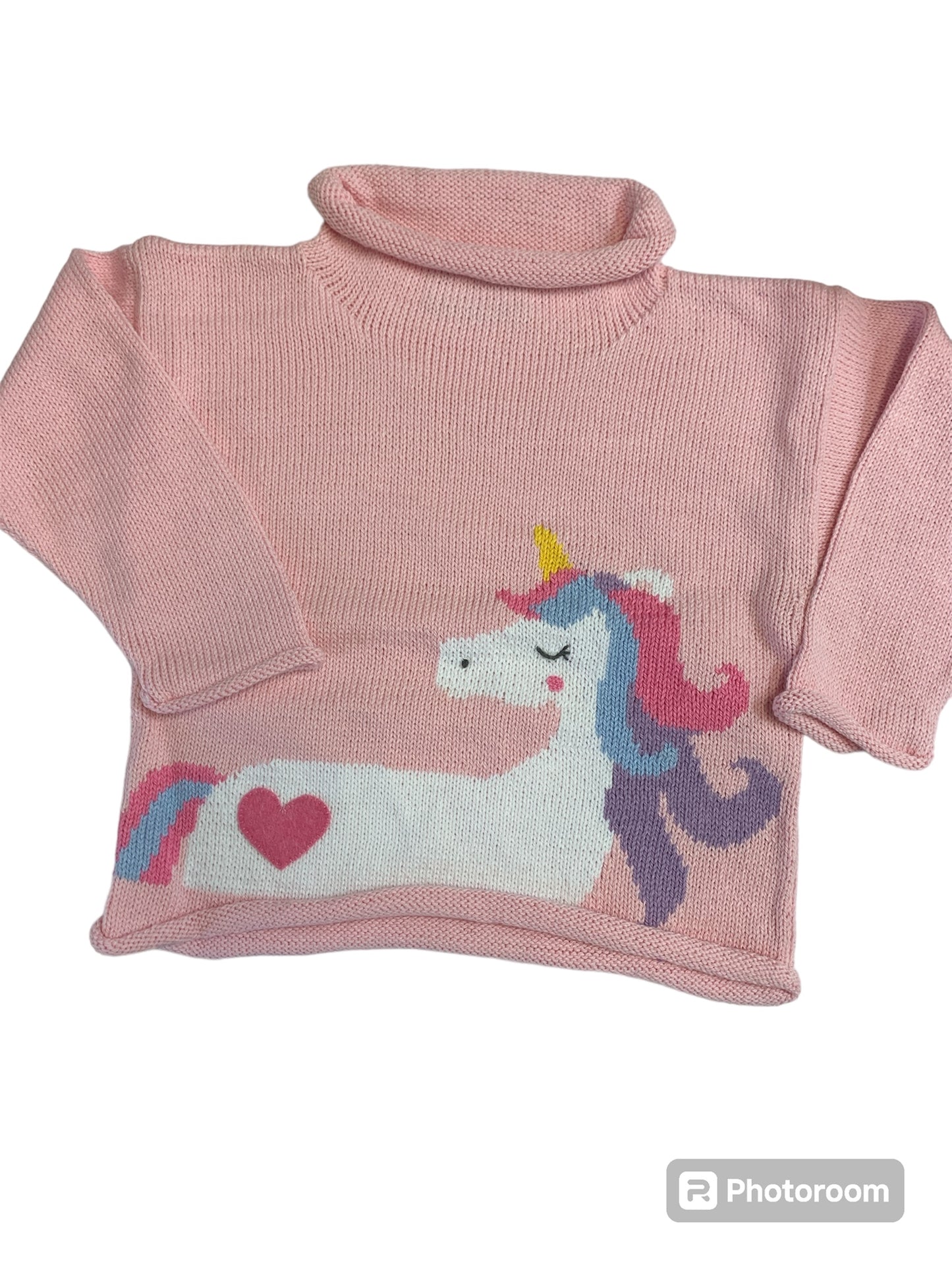 Unicorn roll neck sweater