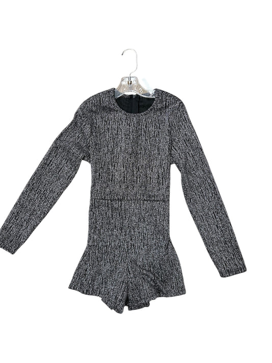 belted glitter romper