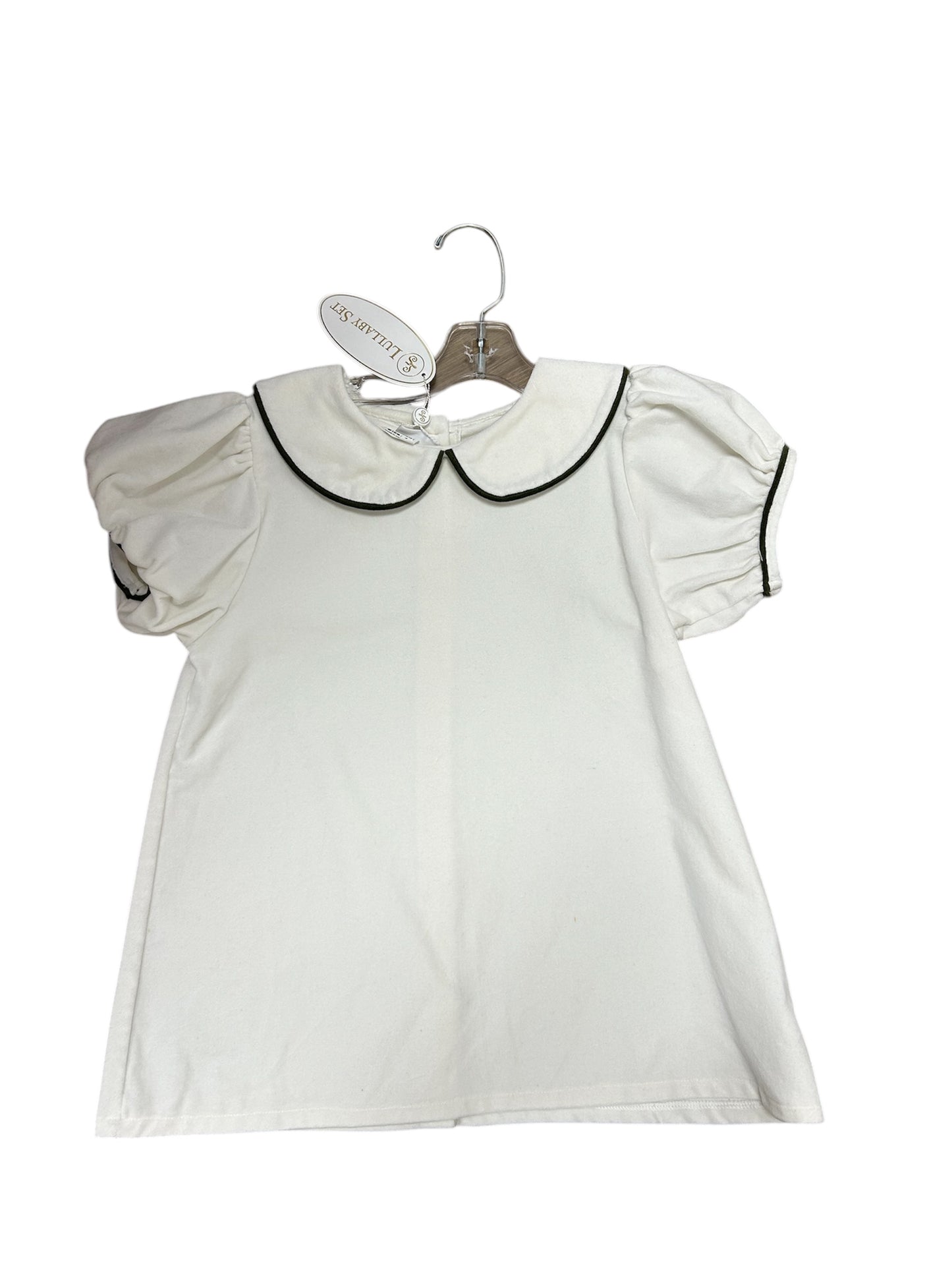 white velvet top