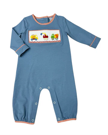 Construction Smocked romper