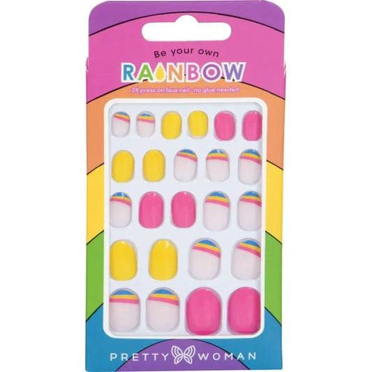 be your own rainbow artificial nails