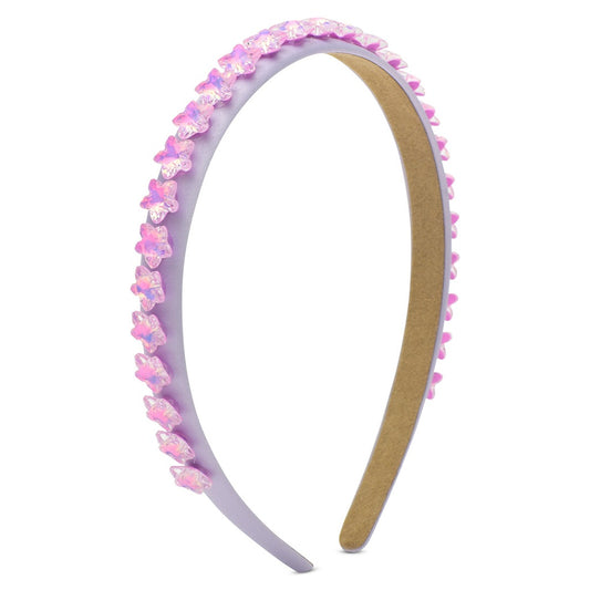 Purple star gem headband