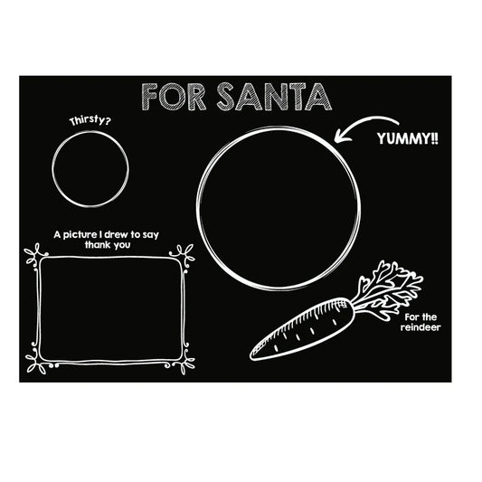 For Santa Chalkboard Placemat