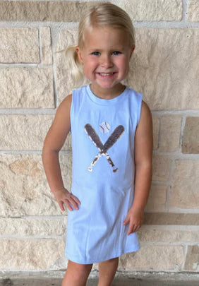Baseball tank dress