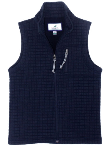 boys delta vest navy