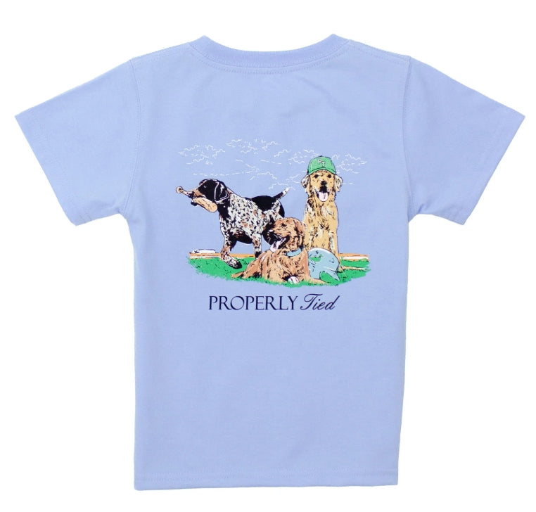 Boys Diamond dogs ss light blue