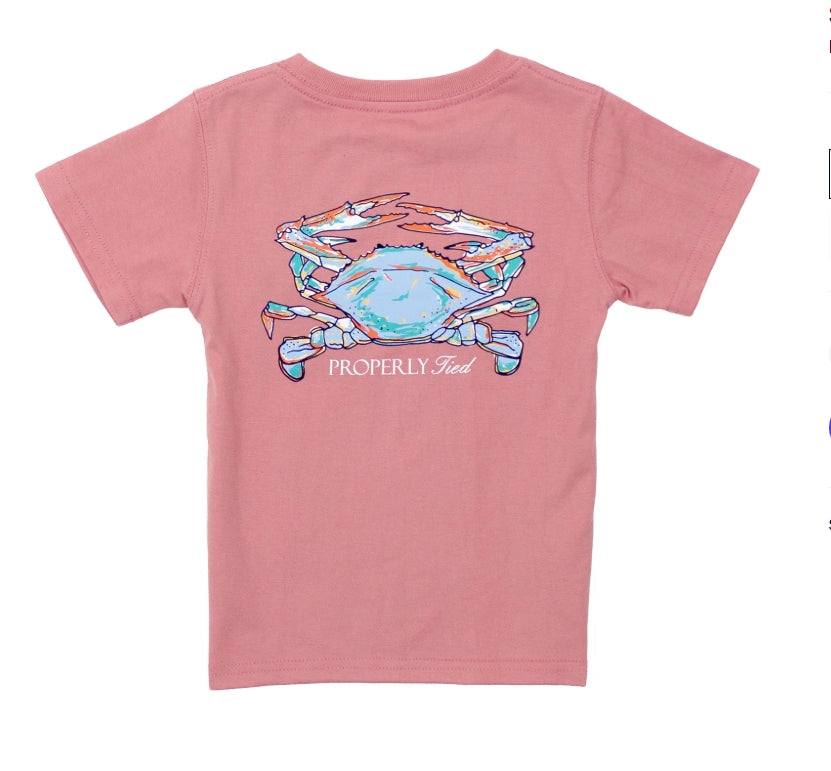 Boys claws ss salmon