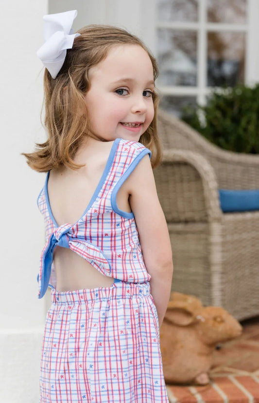 Kristin Knot Dress (Patriotic)