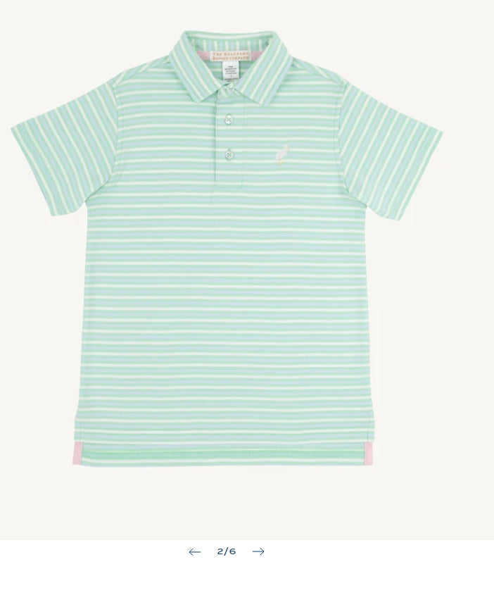 summer country stripe polo
