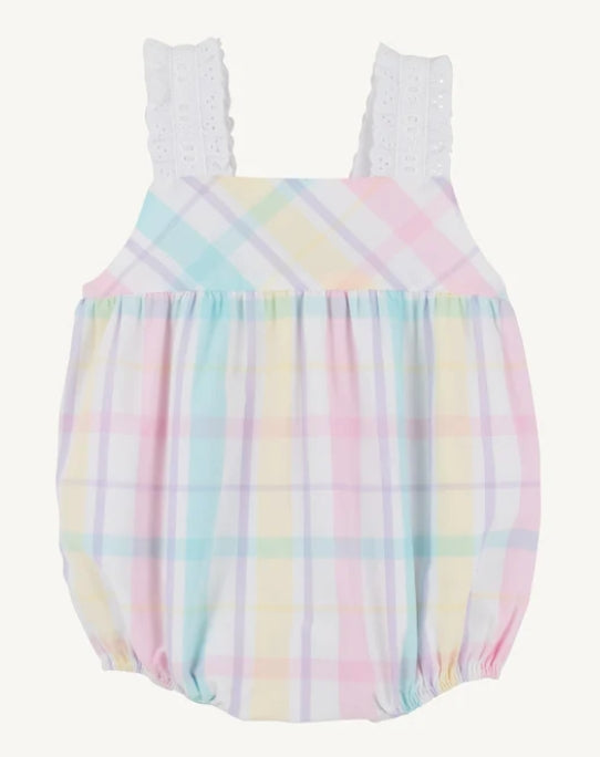 Brunch plate plaid bubble