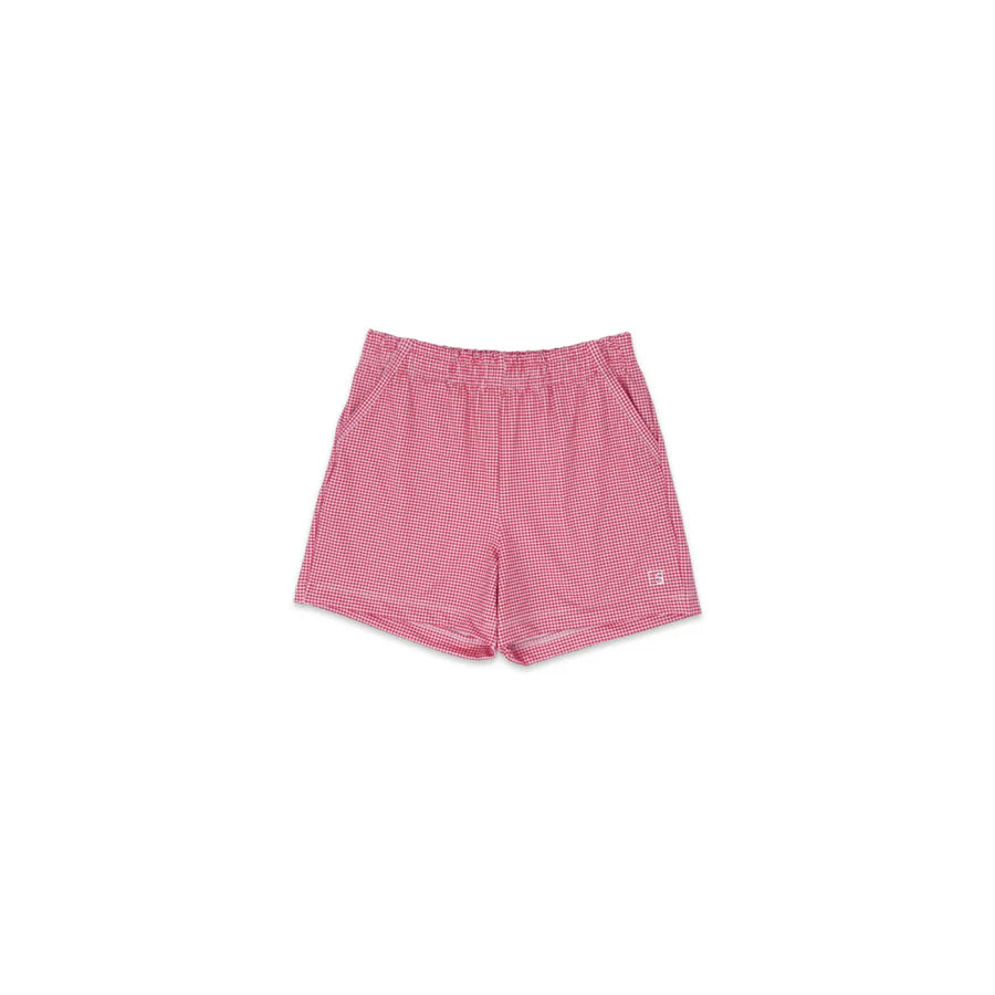Nathan Red Mini Gingham Short