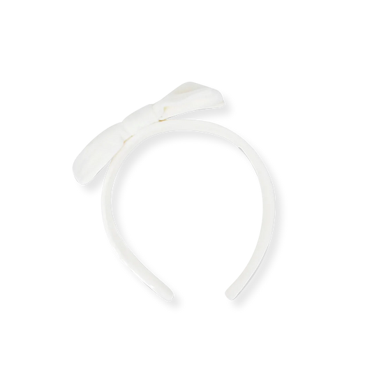 Hadley headband- white velvet