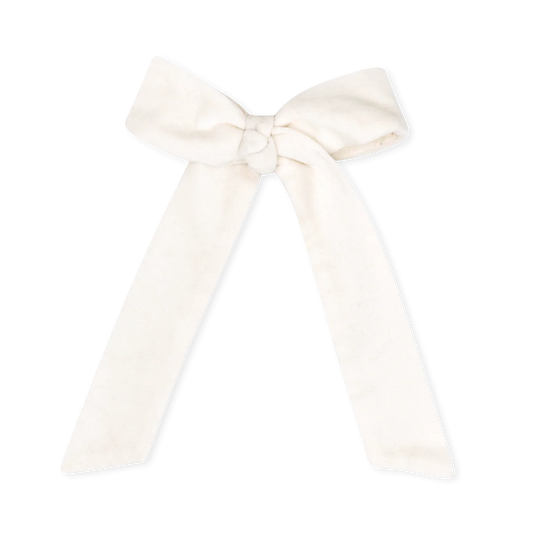 Lola Long bow- winter white