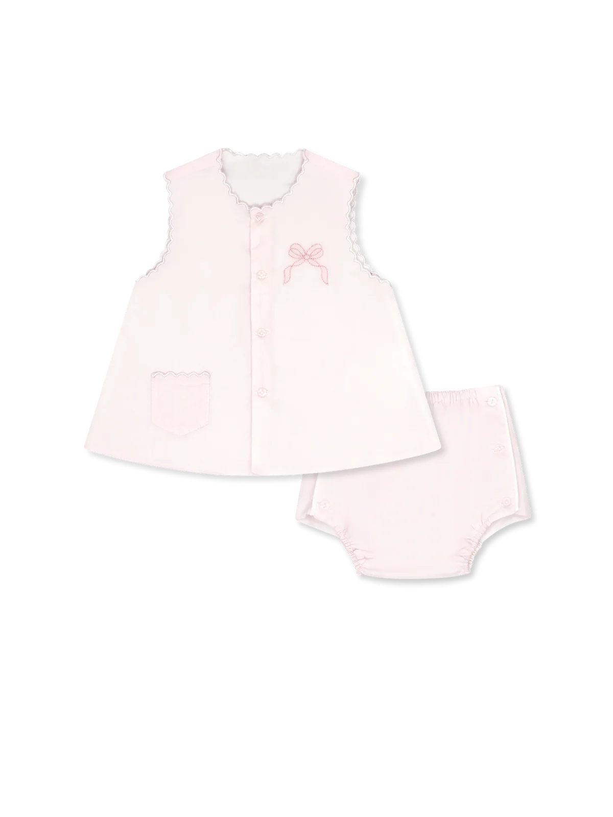 Maria diaper set-pink bow