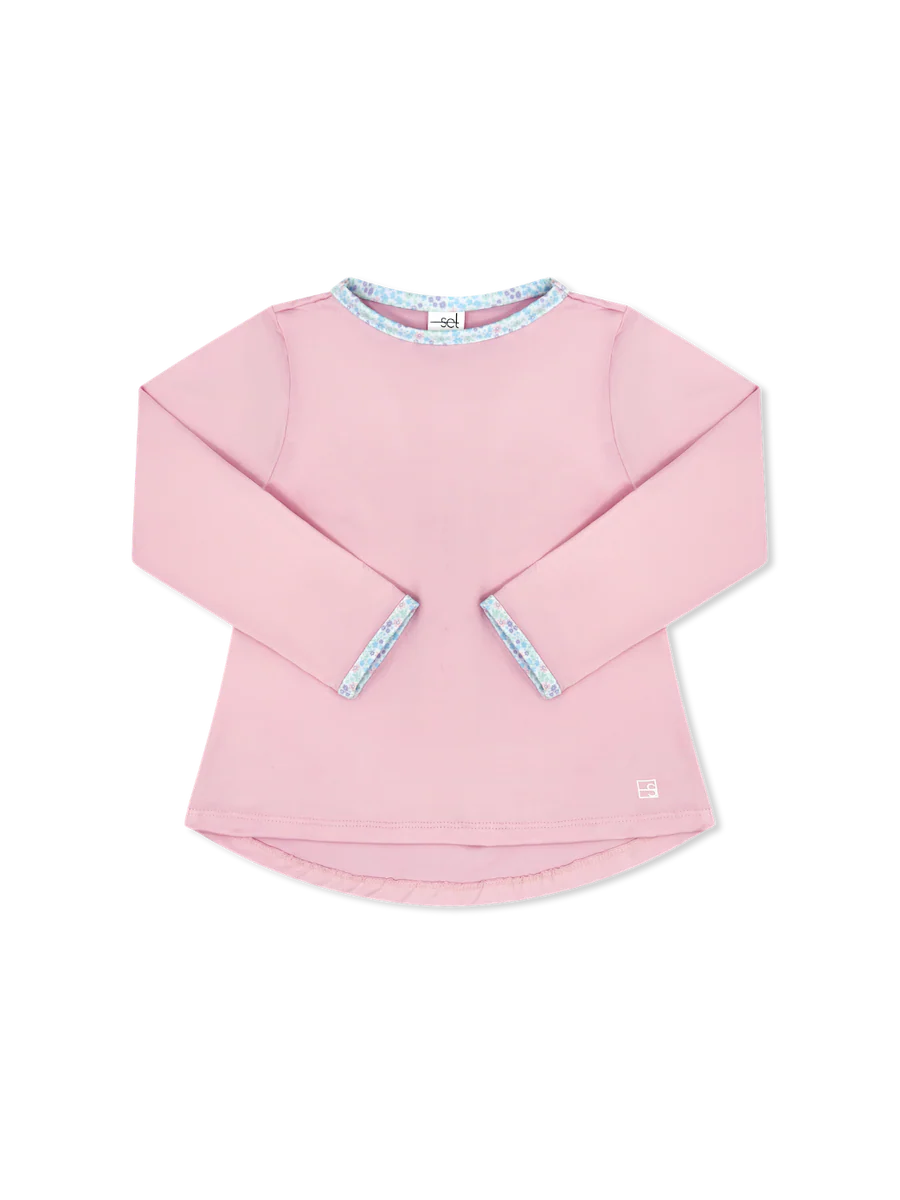 Taylor long sleeve cotton candy pink
