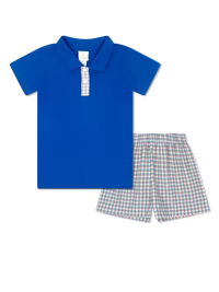 Porter Polo set plaid