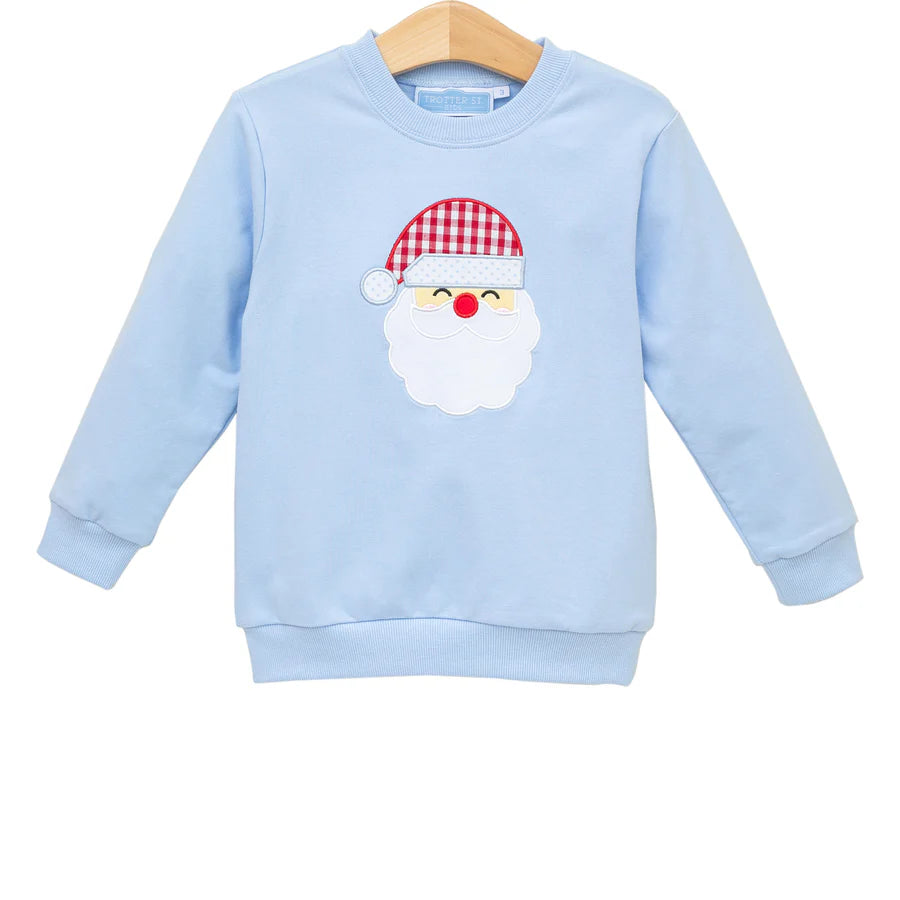 Blue Santa Pullover