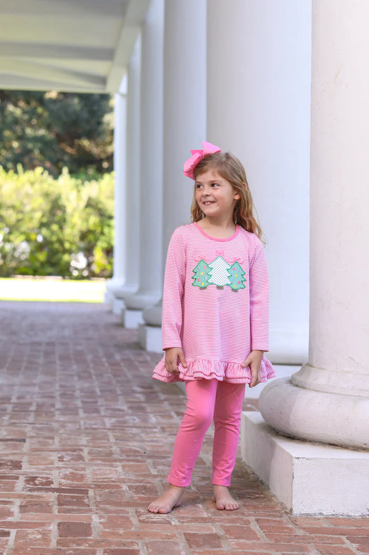 Christmas Tree Ruffle Pants set