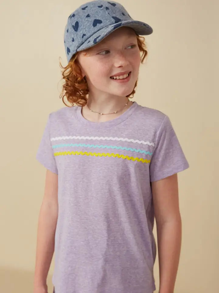 Lavender Mixed Stripe T-Shirt