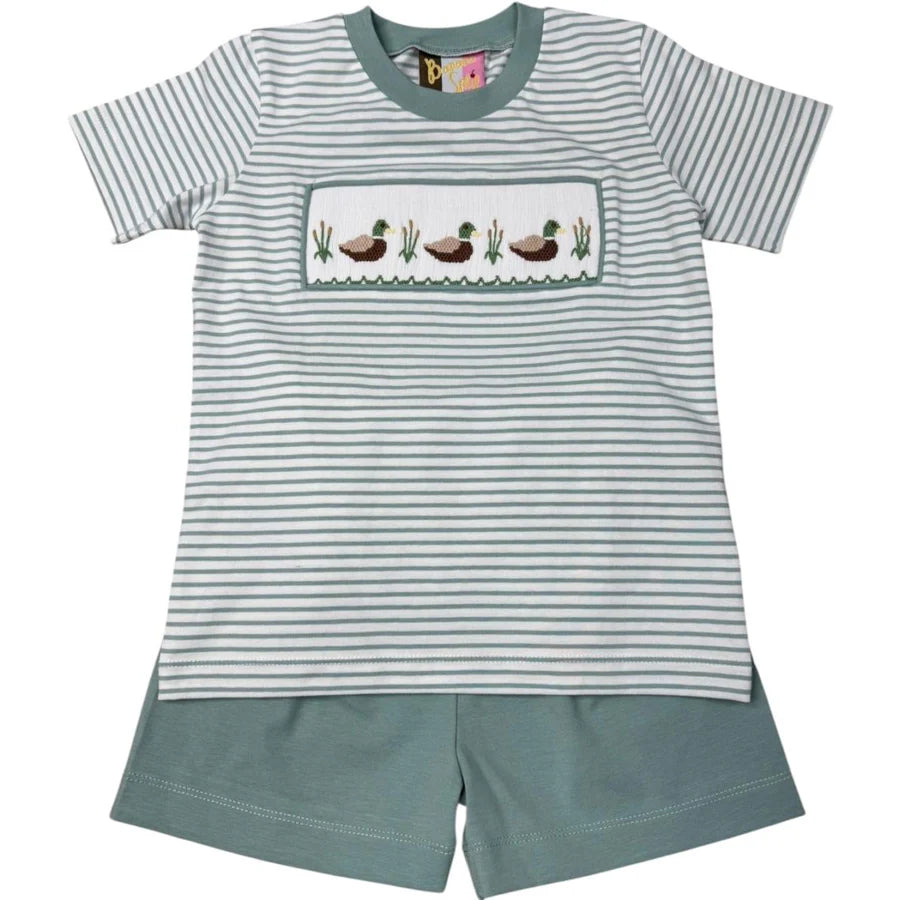 Mallard Duck Boy Short Set