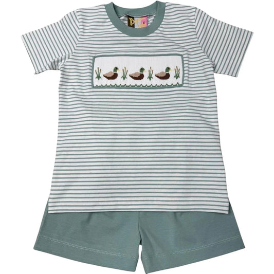 Mallard Duck Boy Short Set