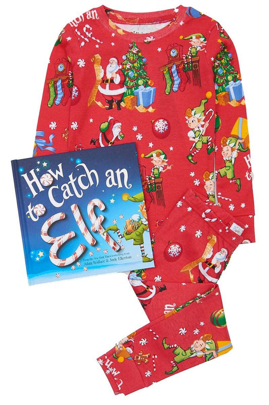 How To Catch An Elf Book and PJ set