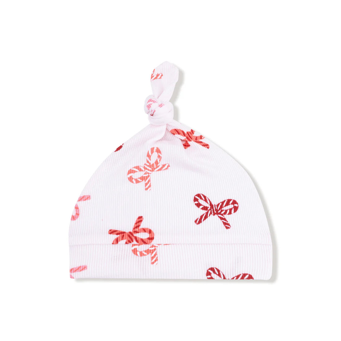 Candy Cane bows knotted hat