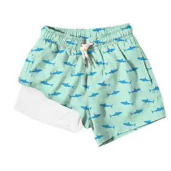 Great white swim trunks