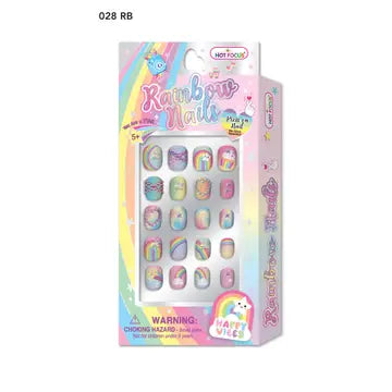 Rainbow nail art