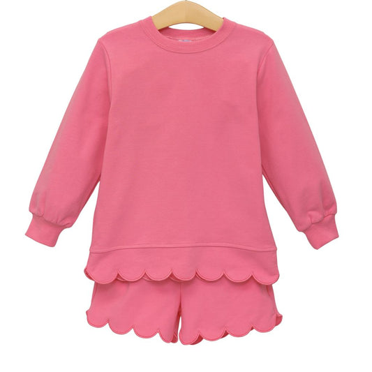 Pink scalloped set
