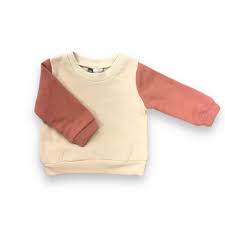 Tan Colorblock Sweatshirt