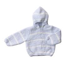 Blue/Ivory Chenille Hoodie