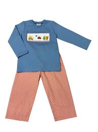 Construction Smocked pant set