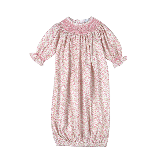 Melody hand smocked bishop gown