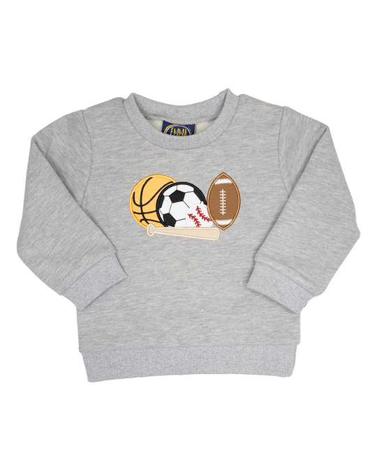 Sports applique sweatshirt