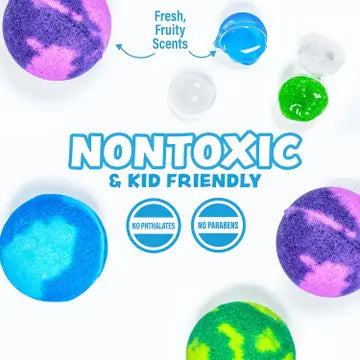 Bath slime surprise bath bombs
