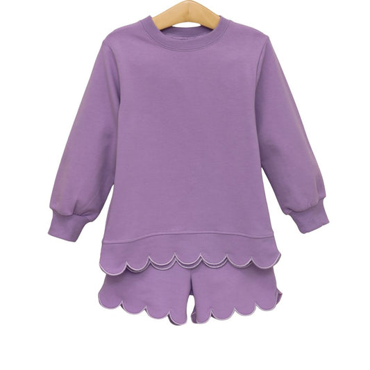 Scalloped set lavender