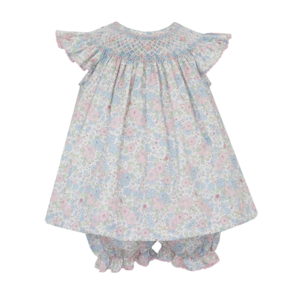 Pink and blue liberty floral bloomer set