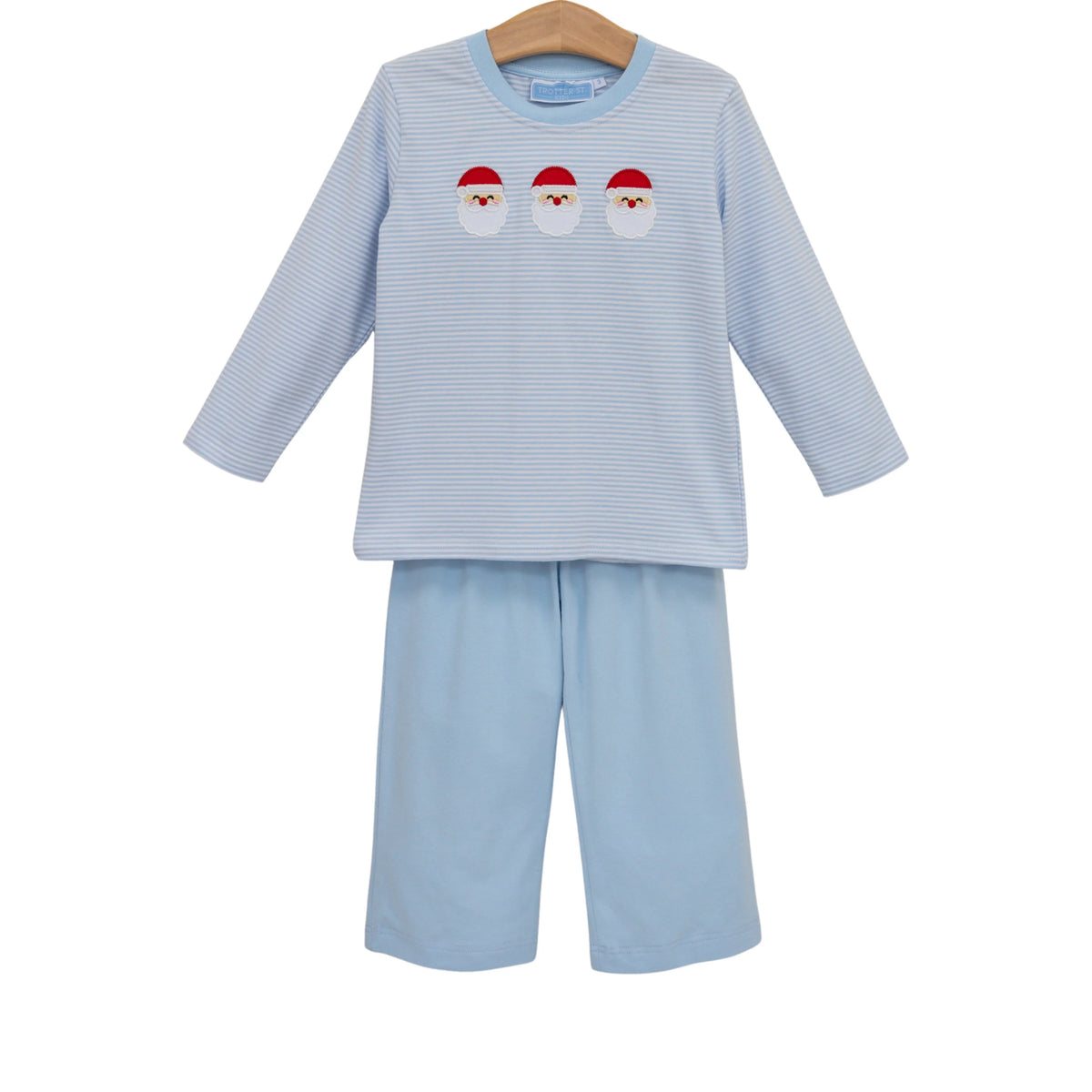 Blue Santa Trio Pant Set