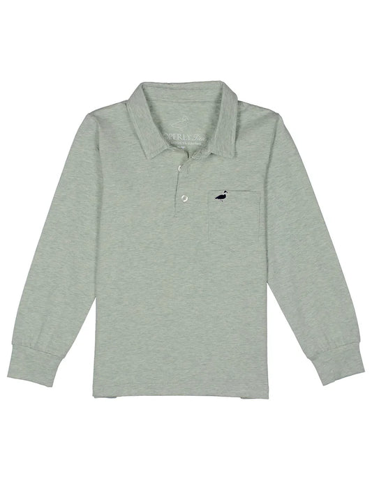Harrison Pocket Polo LS Kudzu