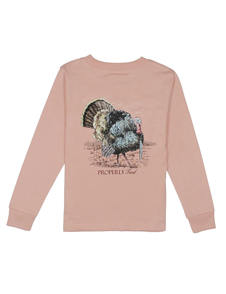 Boys Gobbler LS Peach