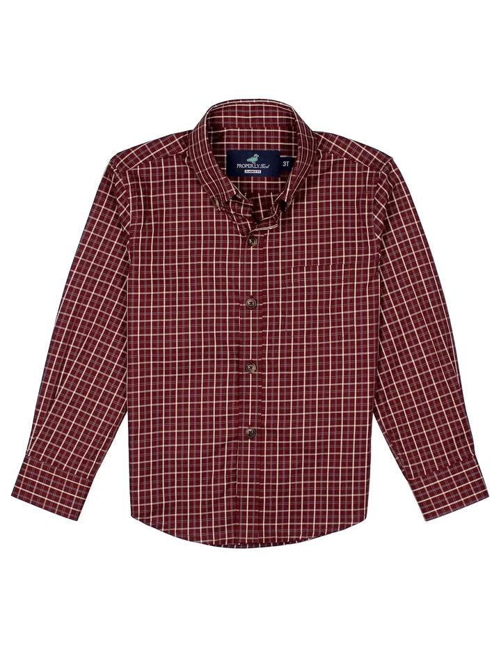 Boys Woodland Beetroot Sportshirt