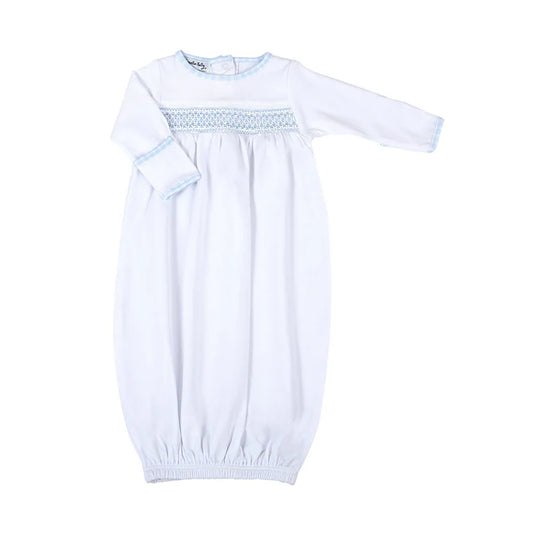 Blue Smocked Gown