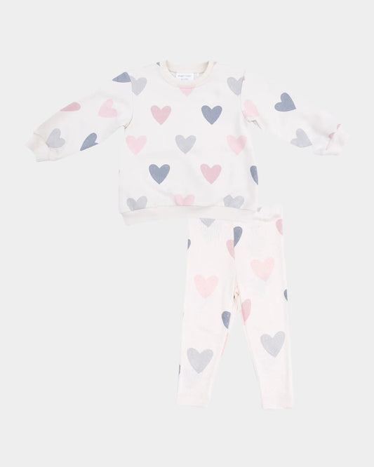 Hearts Sweatshirt + Leggings