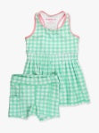 Spring bud gingham active dress