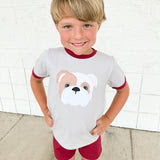 Bulldog boy short set