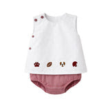 Diaper Set, Maroon Bulldogs