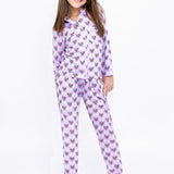 Hearts and bows Jersey 2-piece pajama